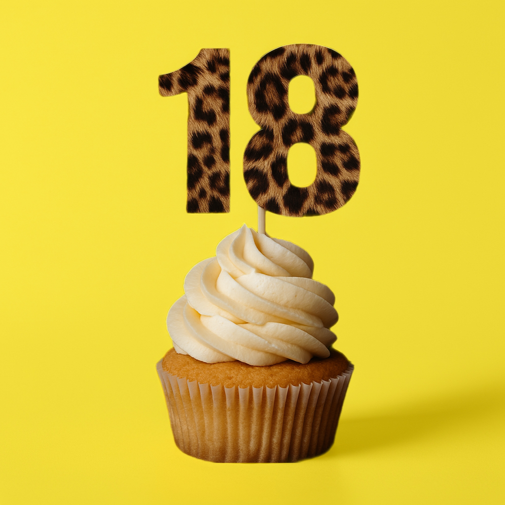 Cheetah Birthday Numbers