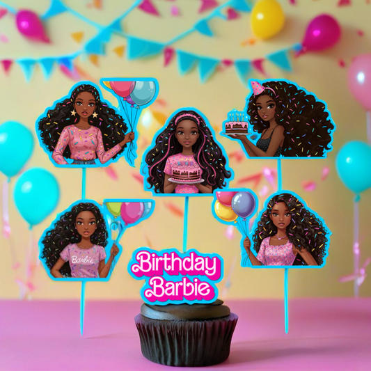 Doll Birthday cake Topper