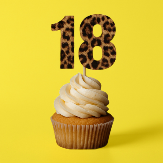 Cheetah Birthday Numbers