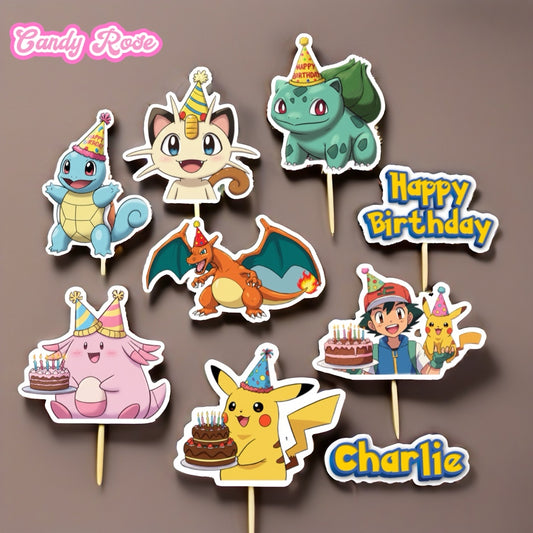 Pokémon cupcake toppers